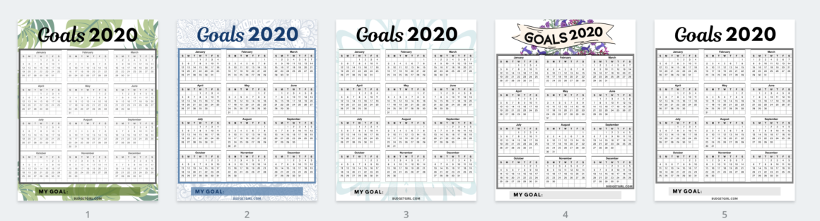 A digital vision board can keep your goals in your face all the time on your computer or phone and help you get them done. Also free tracking printables!