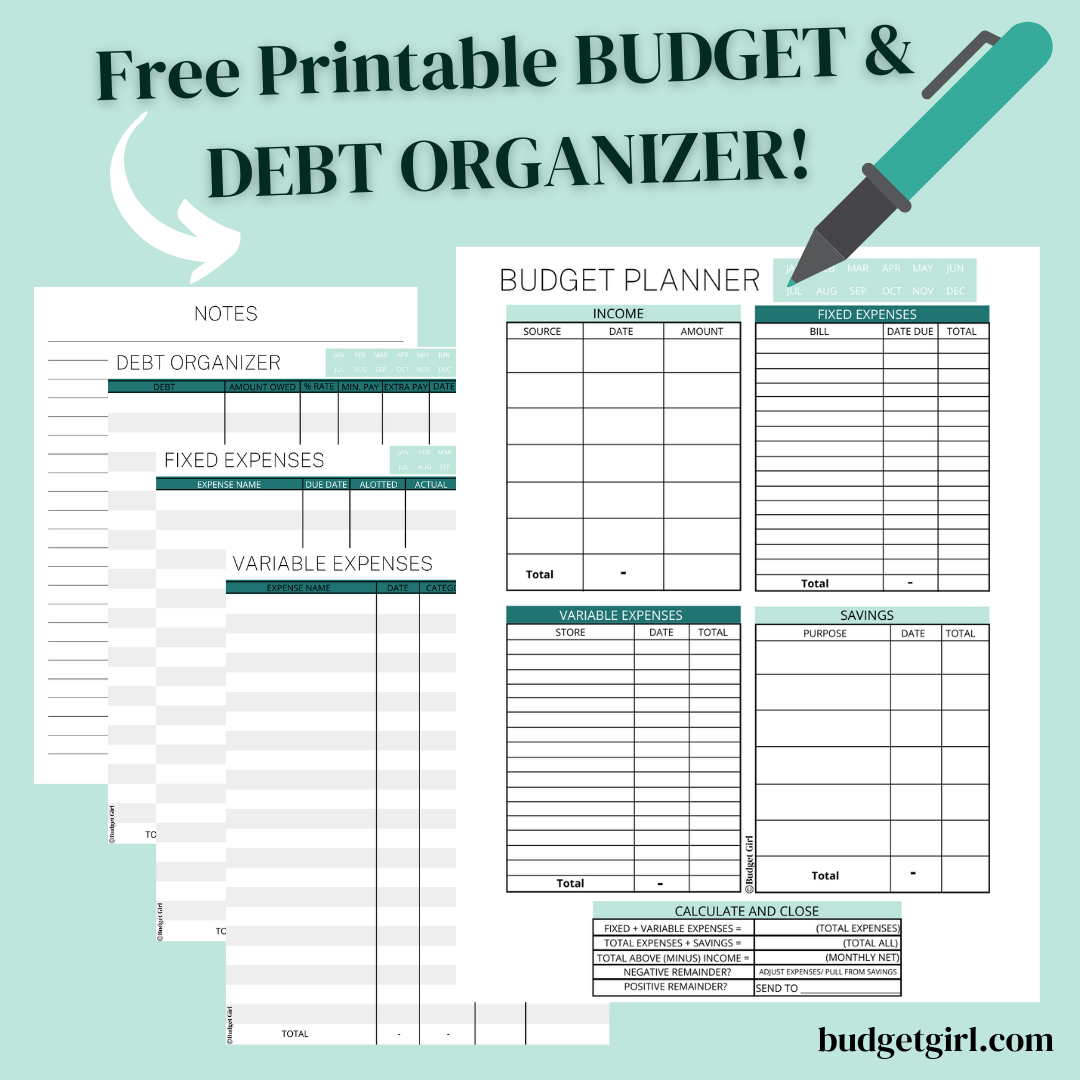Free Resource Library - Budget Girl